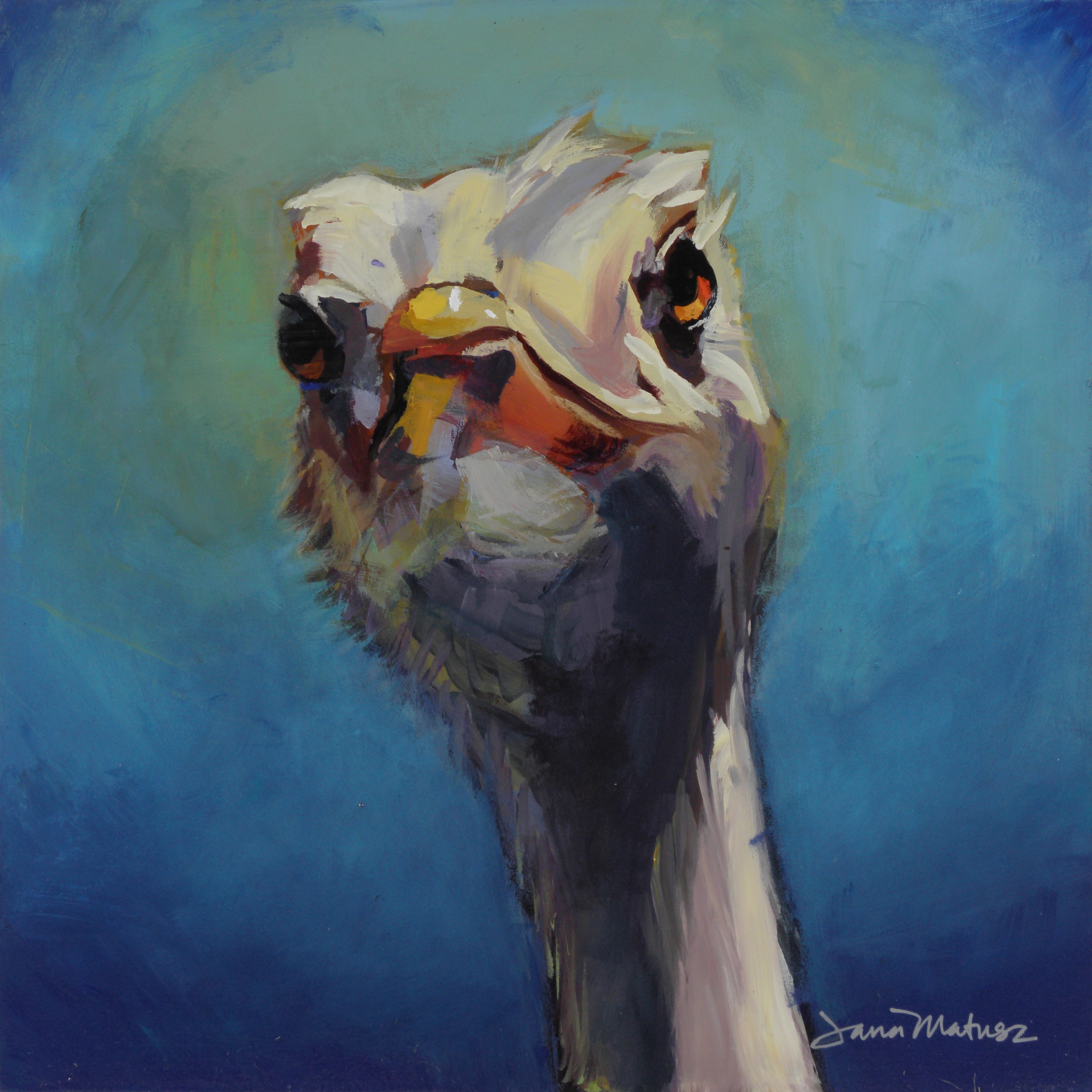 Painting of the Greater Rhea.