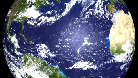 Planet earth on a black background
