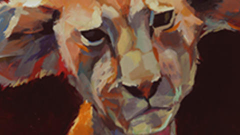 Painting of a Lion Cub.