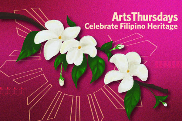 A design featuring flowers and the text 