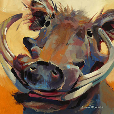 Painting of a Warthog.