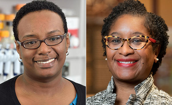 Speaker, Beronda L. Montgomery, on the left and HMSC Executive Director, Brenda Tindal, on the right.