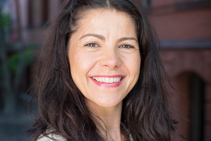 Curator Raquel Alonso-Perez.