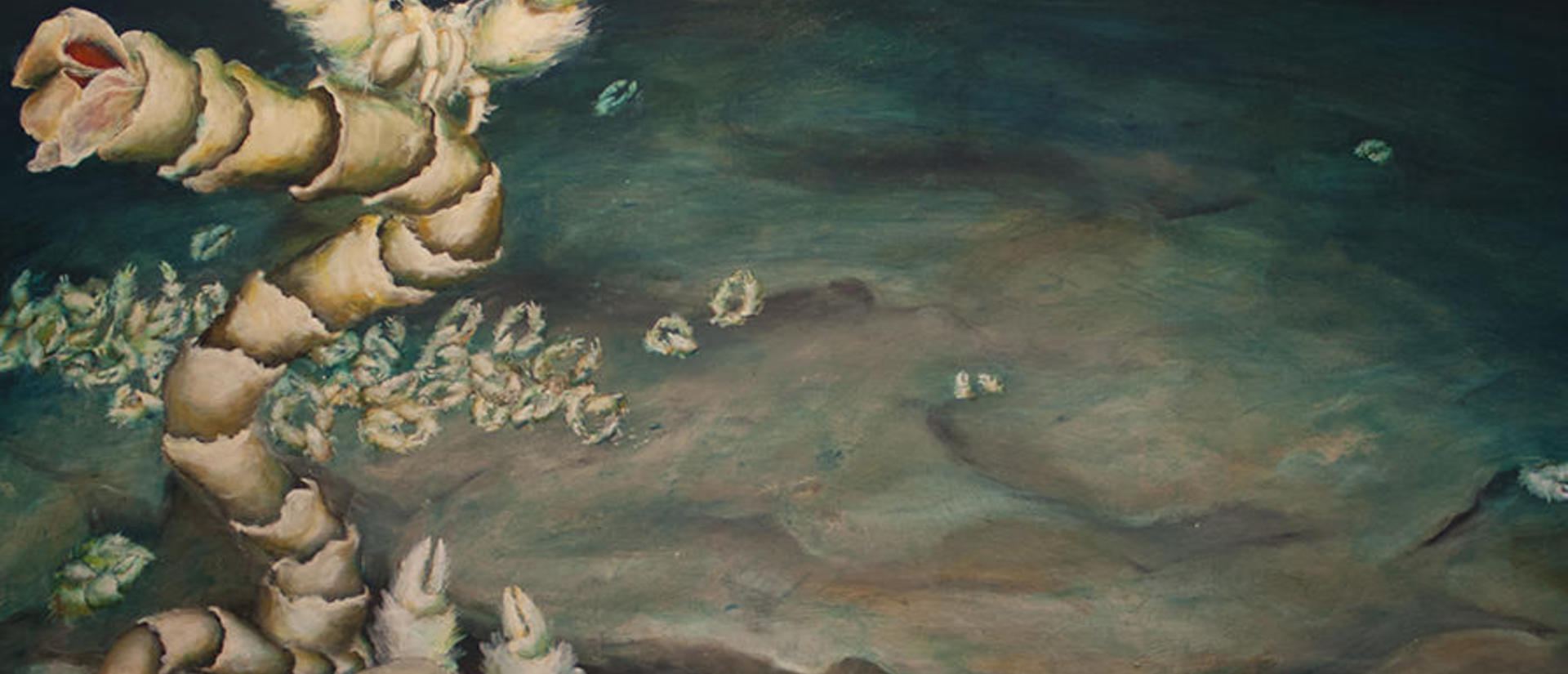 Painting of Yeti Crab by Lily Simonson