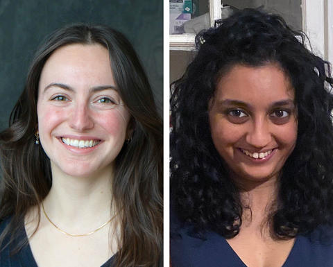 Portraits of Mara Casebeer and Shraddha Lall.