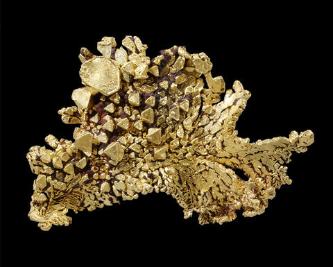 A nugget of raw gold.